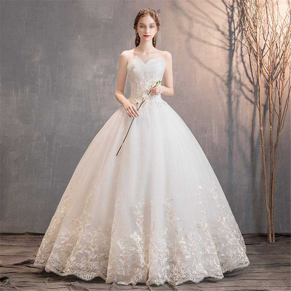 Amazon.co.jp: ウェディング ドレス 花嫁チューブトップウェディング